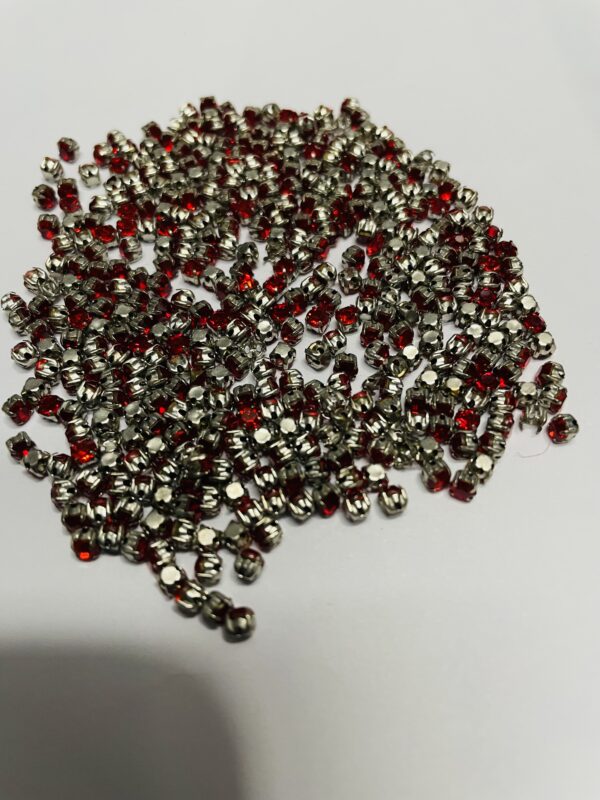 12 SS SOFTI RED Round Resin/Chandla/Resin Rhinestone Stones 144pcs/